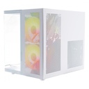 Gabinete XZEAL CXi1 con Ventana ARGB, Cubo, Micro-ATX/Mini-ITX, USB 3.0/1.1, sin Fuente, 3 Ventiladores ARGB Instalados, Blanco
SKU: XZGAMC1W