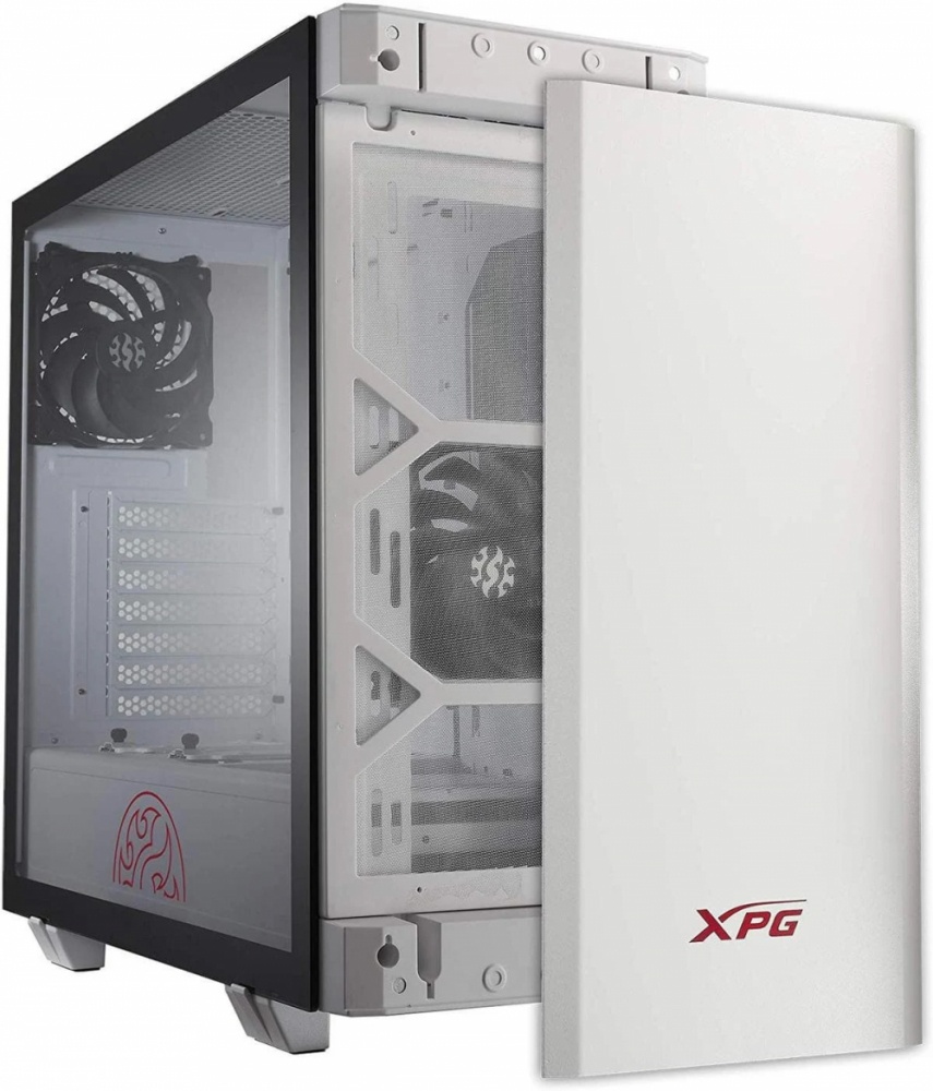 Gabinete XPG INVADER con Ventana, Midi-Tower, ATX/Micro-ATX/Mini-ITX, USB 3.2, sin Fuente, Blanco SKU: INVADER-WHCWW