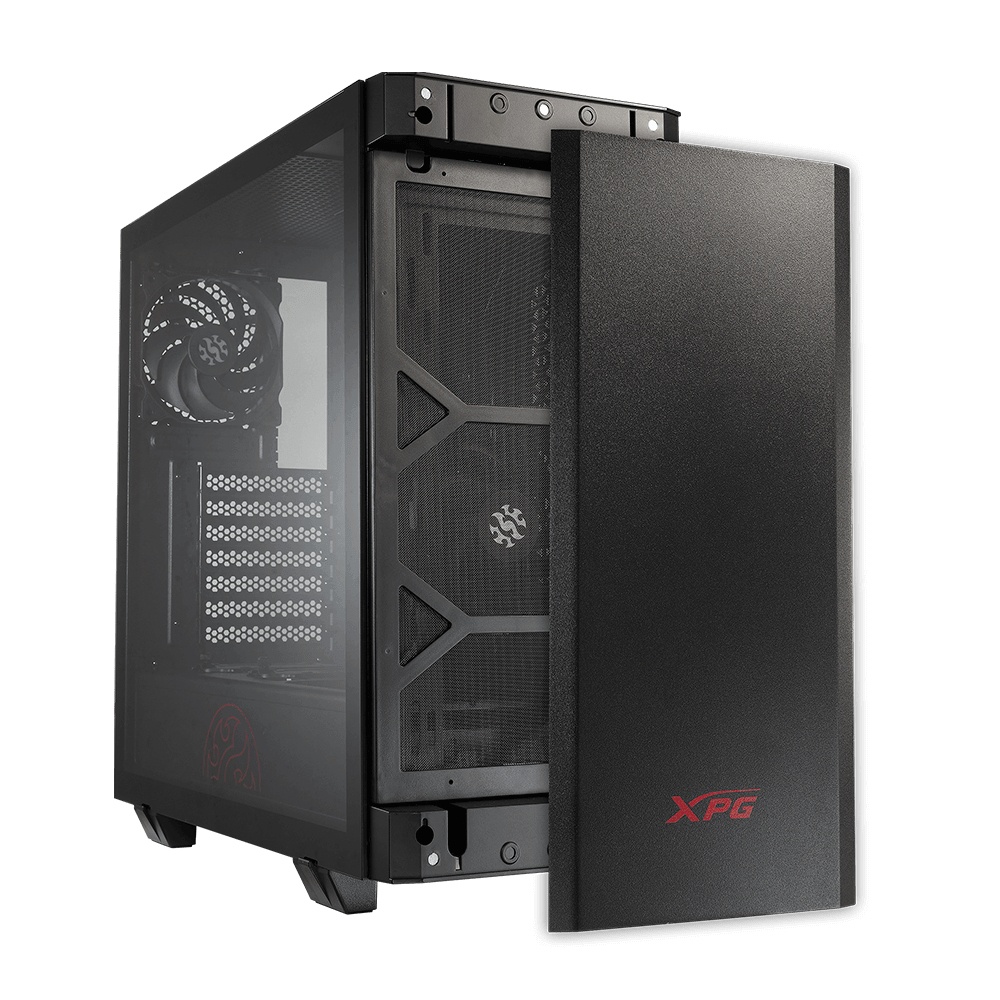 Gabinete XPG INVADER con Ventana, Midi-Tower, ATX/Micro-ATX/Mini-ITX, USB 3.2, sin Fuente, Negro SKU: INVADER-BKCWW