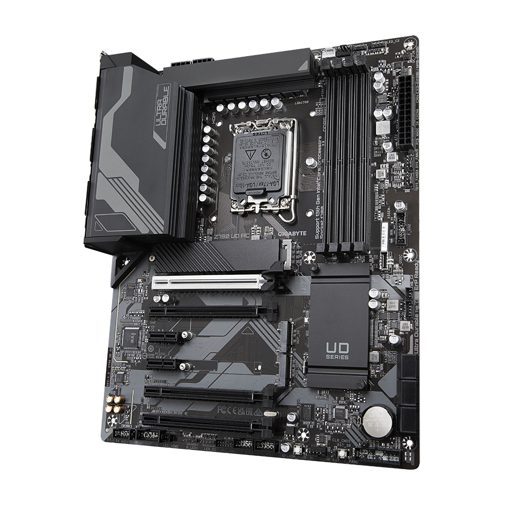 Tarjeta Madre Gigabyte Z790 UD AC, S-1700, Intel Z790, HDMI, DisplayPort, 4 x DIMM, Max. 256GB, DDR5 7600Mhz para Intel Motherboard, ATX, Sop. Gen. 12va, 13va, 14va. SKU: Z790 UD AC