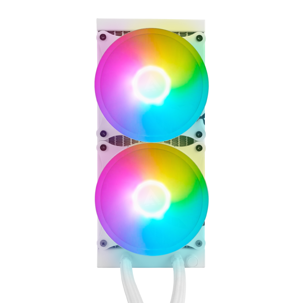 Game Factor LQG601 Enfriamiento Líquido para CPU, 2x 120mm, hasta 2550RPM, Blanco SKU: LQG601-WH