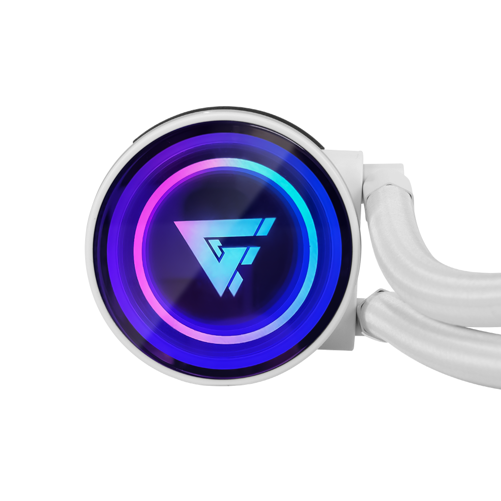 Game Factor LQG601 Enfriamiento Líquido para CPU, 2x 120mm, hasta 2550RPM, Blanco SKU: LQG601-WH