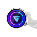 Game Factor LQG601 Enfriamiento Líquido para CPU, 2x 120mm, hasta 2550RPM, Blanco SKU: LQG601-WH