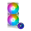 Game Factor LQG601 Enfriamiento Líquido para CPU, 2x 120mm, hasta 2550RPM, Blanco SKU: LQG601-WH