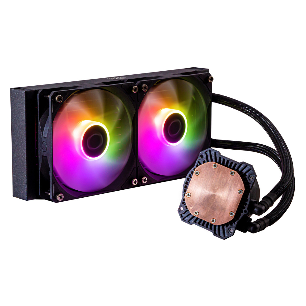 Cooler Master MasterLiquid 240L Core ARGB Enfriamiento Líquido para CPU, 2x 120mm, hasta 1750RPM, Negro SKU: MLW-D24M-A18PZ-R1