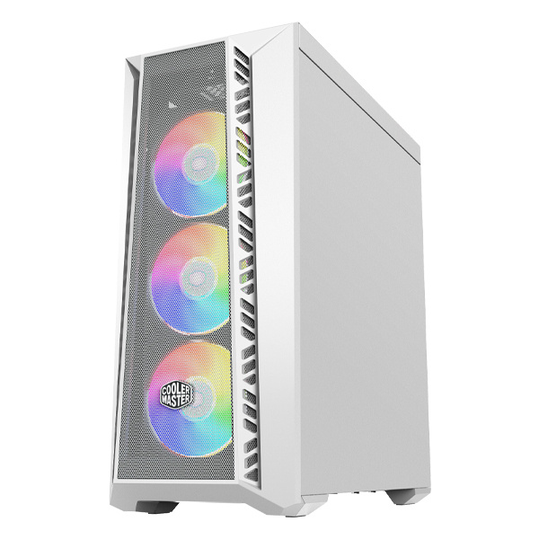 Gabinete Cooler Master MasterBox 520 ARGB con Ventana, Midi-Tower, ATX/EATX/Micro ATX/Mini-ITX, USB 3.2, sin Fuente, 3 Ventiladores ARGB Instalados, Blanco SKU: MB520-WGNN-S00