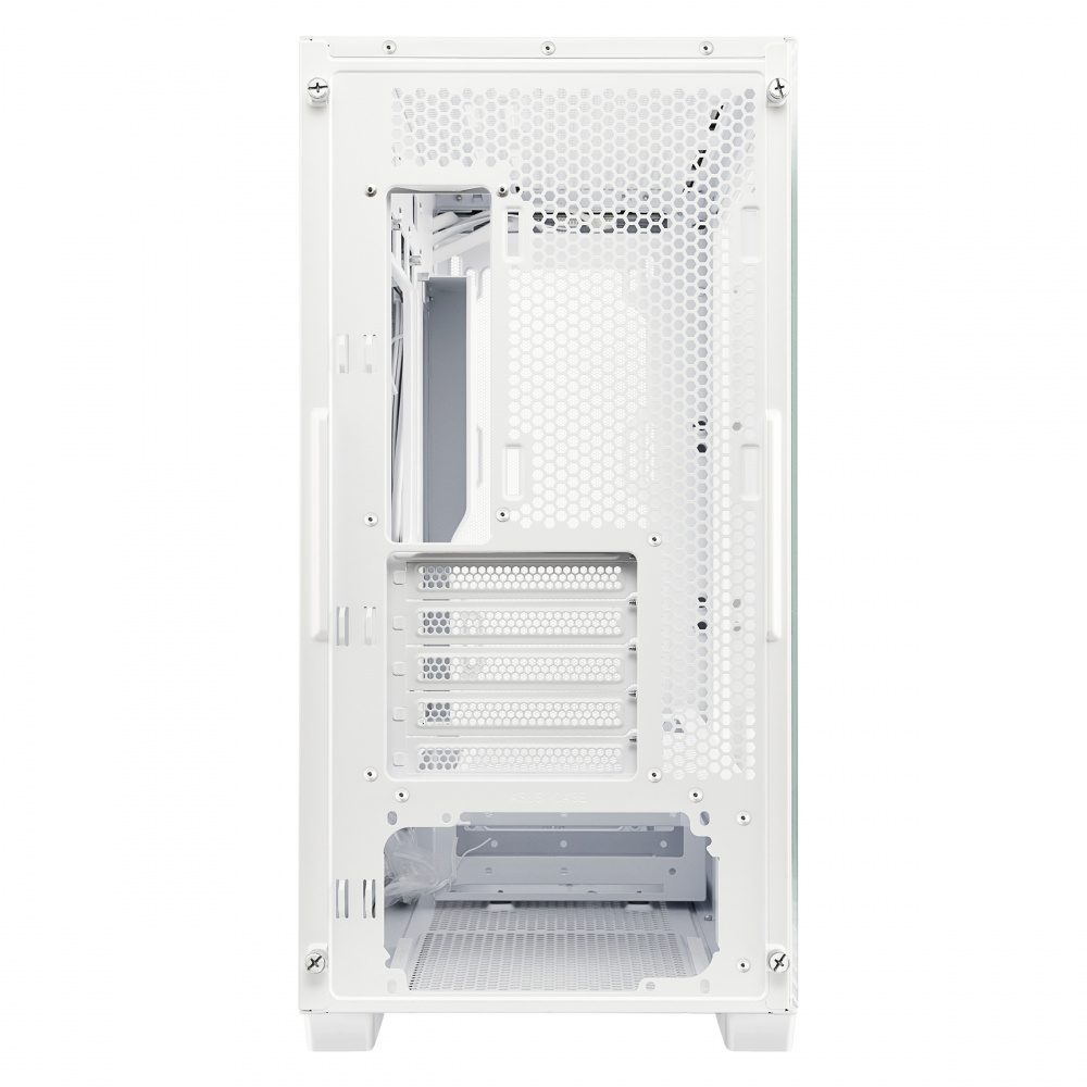 Gabinete ASUS A21 Case con Ventana, Mini-Tower, Micro ATX/Mini-ITX, USB 3.0, sin Fuente/Ventiladores Instalados, Blanco SKU: A21 ASUS CASE/WHT
