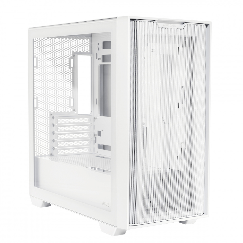 Gabinete ASUS A21 Case con Ventana, Mini-Tower, Micro ATX/Mini-ITX, USB 3.0, sin Fuente/Ventiladores Instalados, Blanco SKU: A21 ASUS CASE/WHT