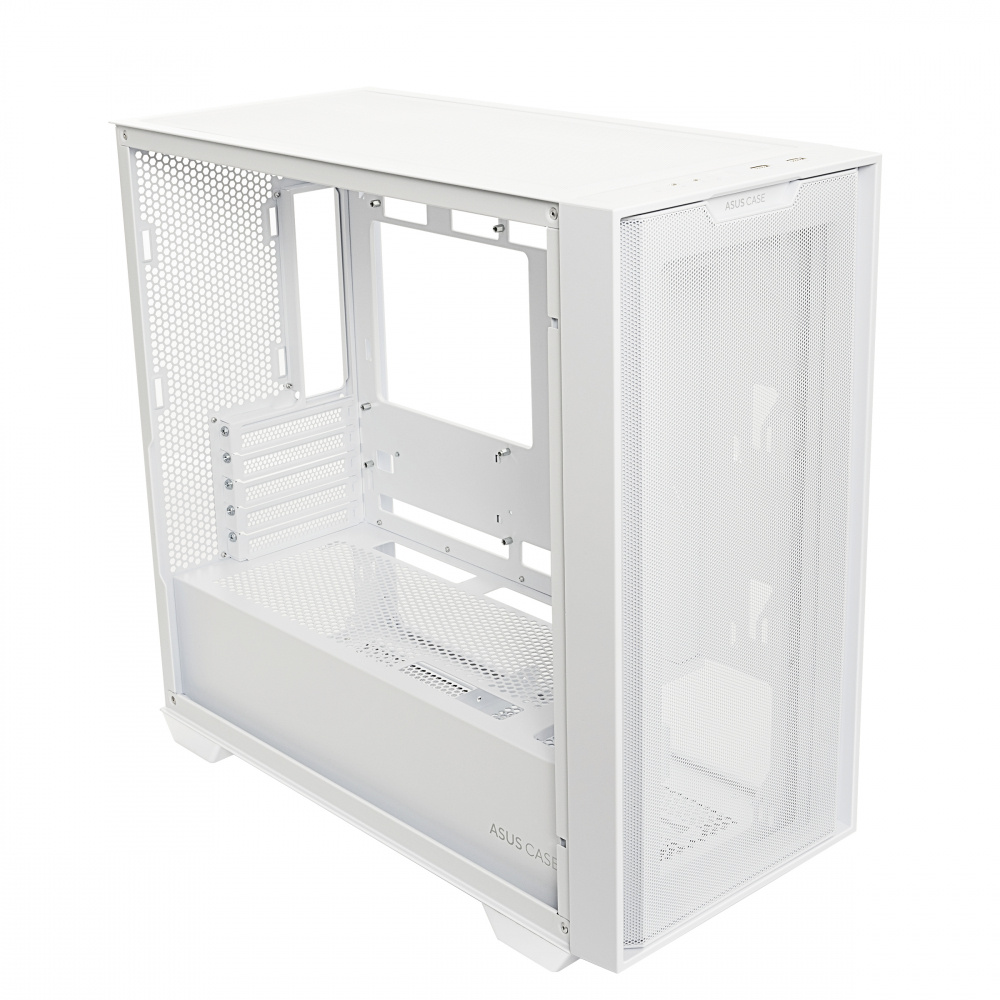 Gabinete ASUS A21 Case con Ventana, Mini-Tower, Micro ATX/Mini-ITX, USB 3.0, sin Fuente/Ventiladores Instalados, Blanco SKU: A21 ASUS CASE/WHT