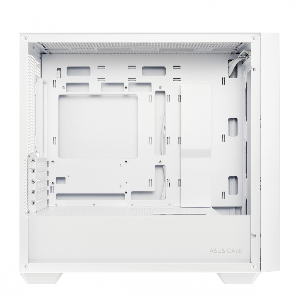 Gabinete ASUS A21 Case con Ventana, Mini-Tower, Micro ATX/Mini-ITX, USB 3.0, sin Fuente/Ventiladores Instalados, Blanco SKU: A21 ASUS CASE/WHT