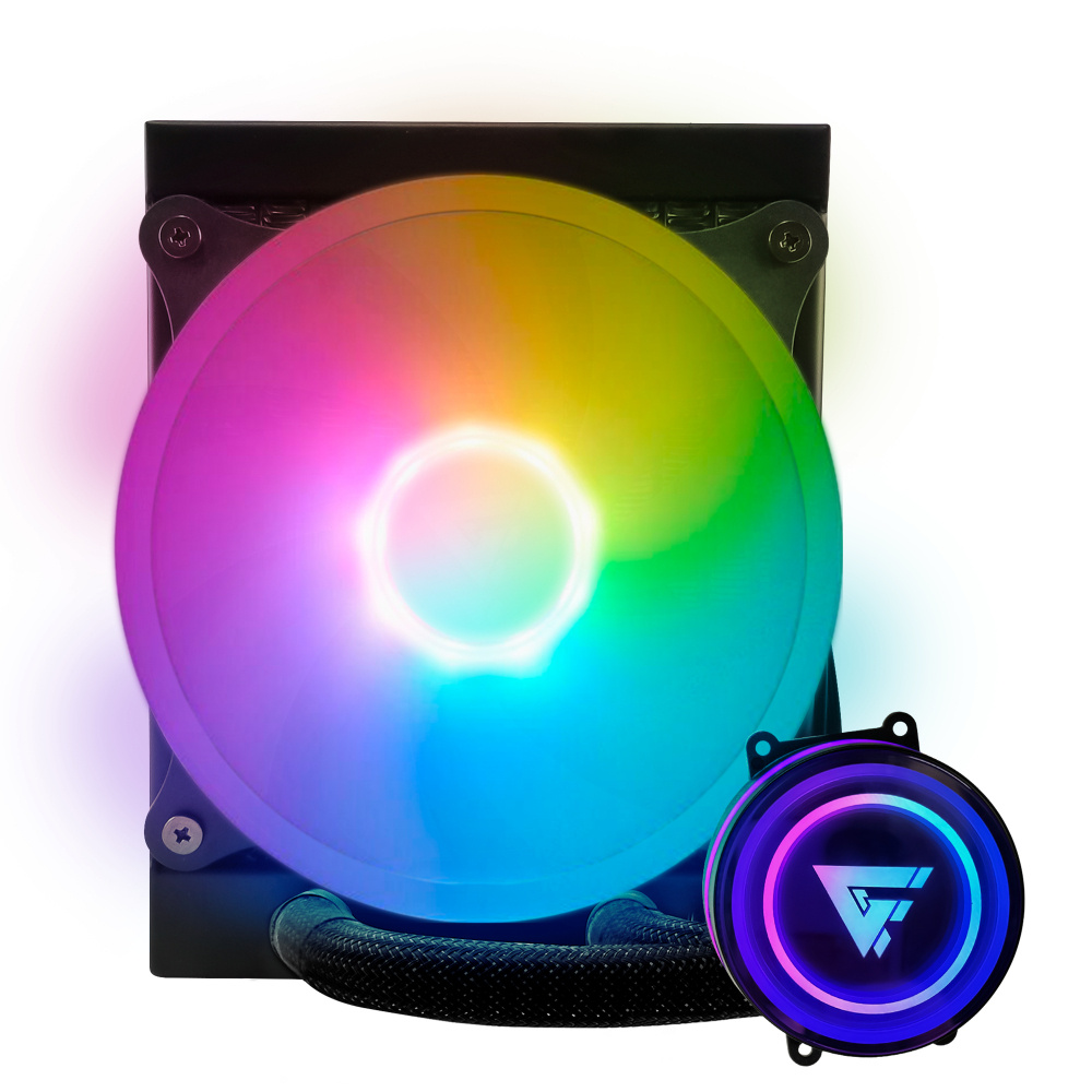 Game Factor LQG501 Enfriamiento Líquido para CPU, 1x 120mm, hasta 1500RPM, Negro SKU: LQG501BK