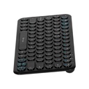 ﻿Teclado Vorago KBW-400, Inalámbrico Recargable, Puerto de Carga Tipo C, Receptor USB, Negro (Español) SKU: KBW-400