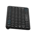 ﻿Teclado Vorago KBW-400, Inalámbrico Recargable, Puerto de Carga Tipo C, Receptor USB, Negro (Español) SKU: KBW-400