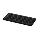 ﻿Teclado Vorago KBW-400, Inalámbrico Recargable, Puerto de Carga Tipo C, Receptor USB, Negro (Español) SKU: KBW-400
