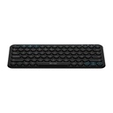 ﻿Teclado Vorago KBW-400, Inalámbrico Recargable, Puerto de Carga Tipo C, Receptor USB, Negro (Español) SKU: KBW-400