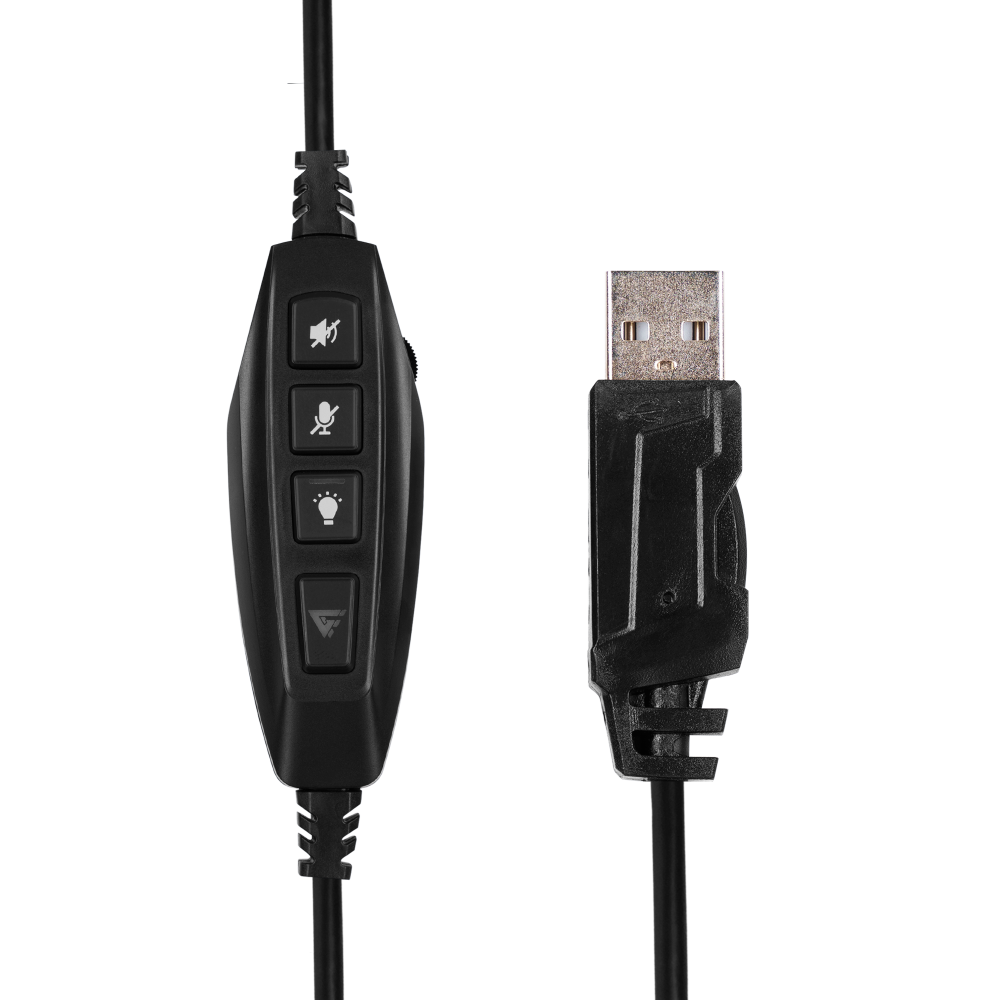 Game Factor Audífonos Gamer HSG550, Alámbrico, 2.3 Metros, Conector USB, Negro SKU: HSG550