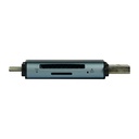 Vorago Lector de Memoria CR-350, SD/MicroSD, USB-A/USB-C, Gris SKU: CR-350