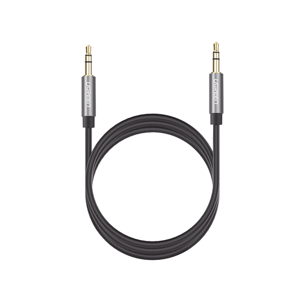 Cable Auxiliar 5 Metros Ugreen / Conector 3.5mm a 3.5mm / Macho a Macho / Cubierta de TPE / Carcasa de Aluminio / Color Negro SKU: 10737