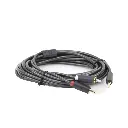 Cable Adaptador de 3.5mm Macho a 2 RCA Macho / 5 Metros Ugreen / Color Gris / Blindaje Múltiple / ABS / Alta Calidad SKU: 10513