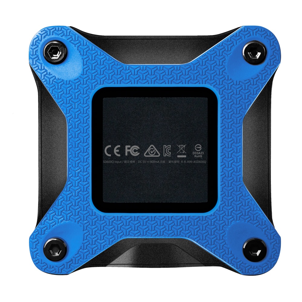 SSD Unidad de Estado Sólido externo ADATA SD600Q de 480GB, USB 3.1. Color Negro. SKU: ASD600Q-480GU31-CBL