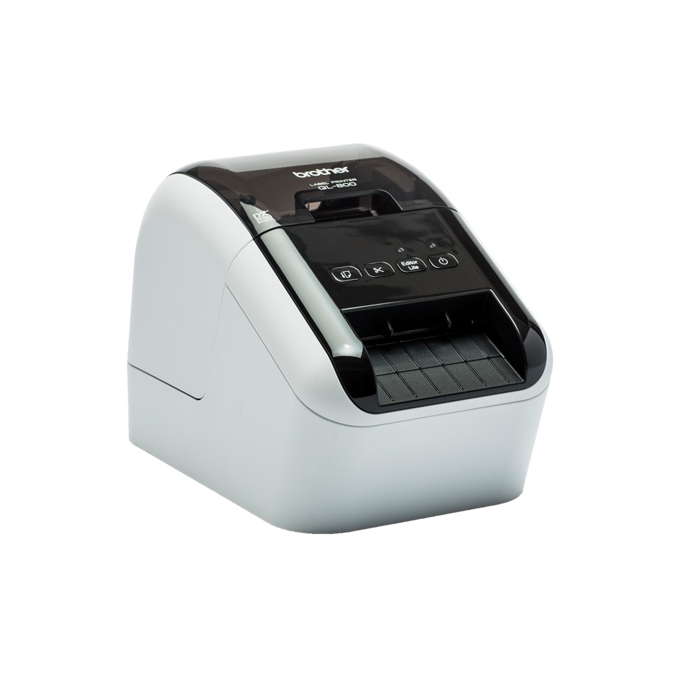 Brother QL800, Impresora de Etiquetas, Térmica Directa, 300 x 600 DPI, USB 2.0, Negro/Gris Corte Automático SKU: QL800