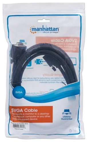 [310345] Manhattan Cable para Monitor SVGA 8mm, HD15 Macho - HD15 Hembra, 4.5 Metros, Negro SKU_ 310345.webp