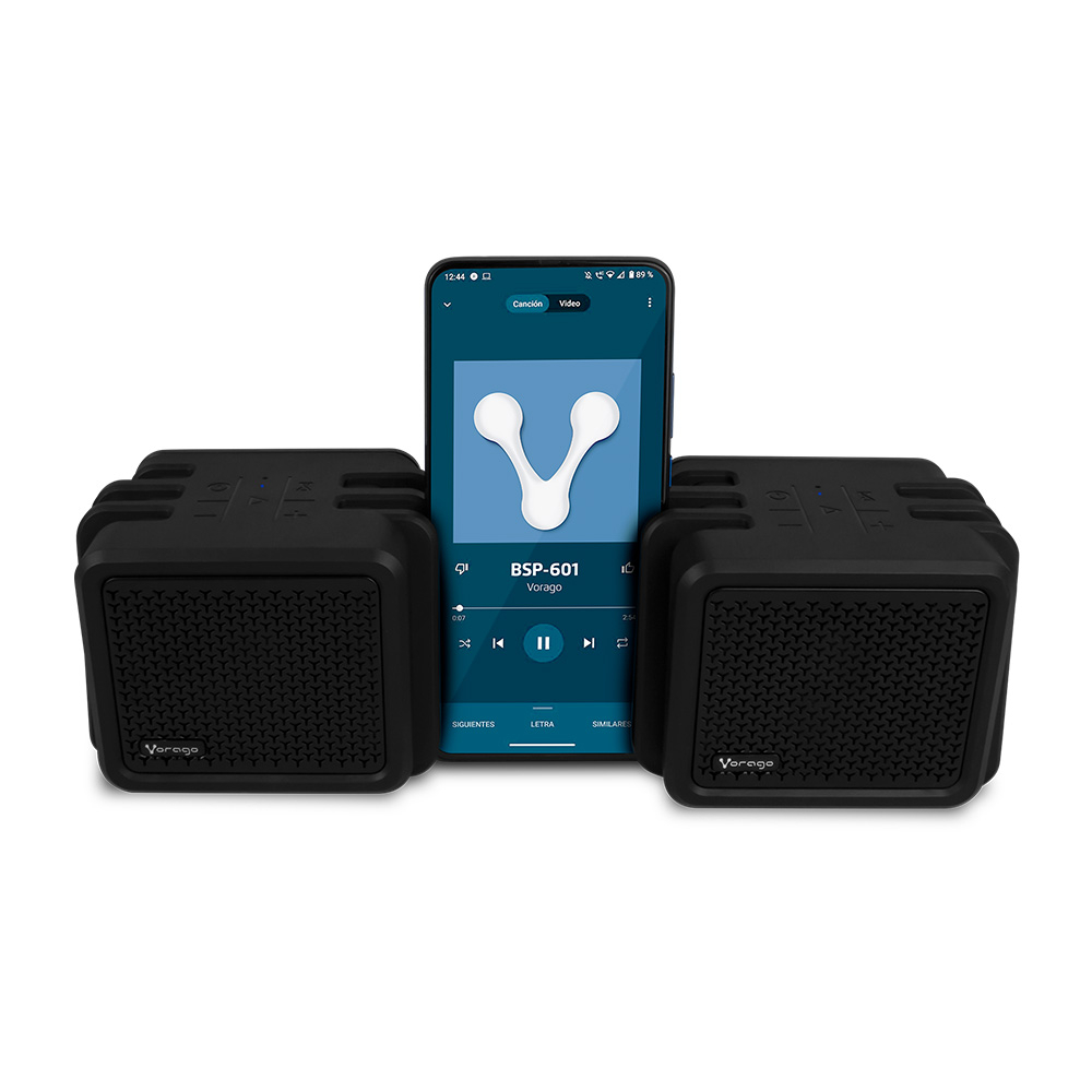 Vorago Bocina Portátil BSP-601, Bluetooth, Inalámbrico, 2.0, 20W RMS, Negro SKU: BSP-601