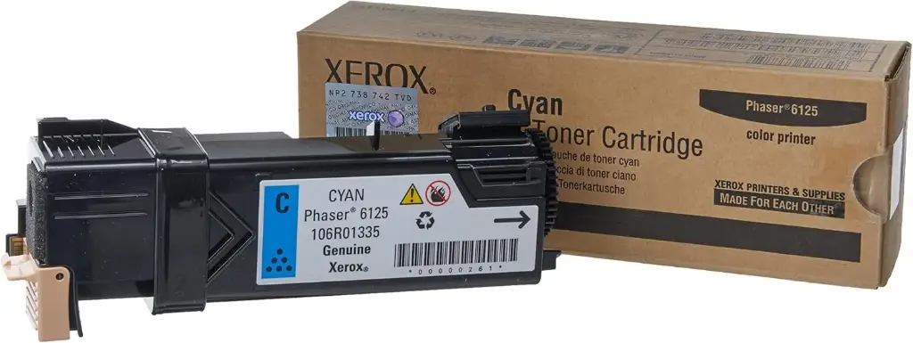 106R01335 Original Cian Toner Xerox Phaser 6125 1,000 Páginas SKU: 106R01335