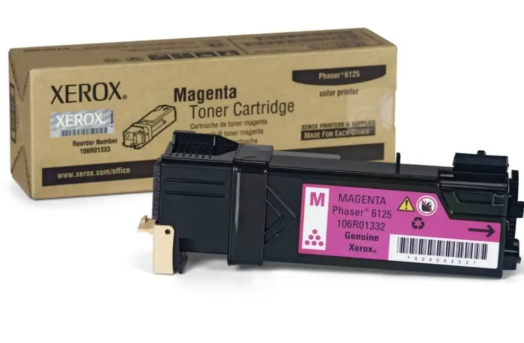 106R01336 Original Magenta Toner Xerox 1Phaser 6125 1,000 Páginas SKU: 106R01336