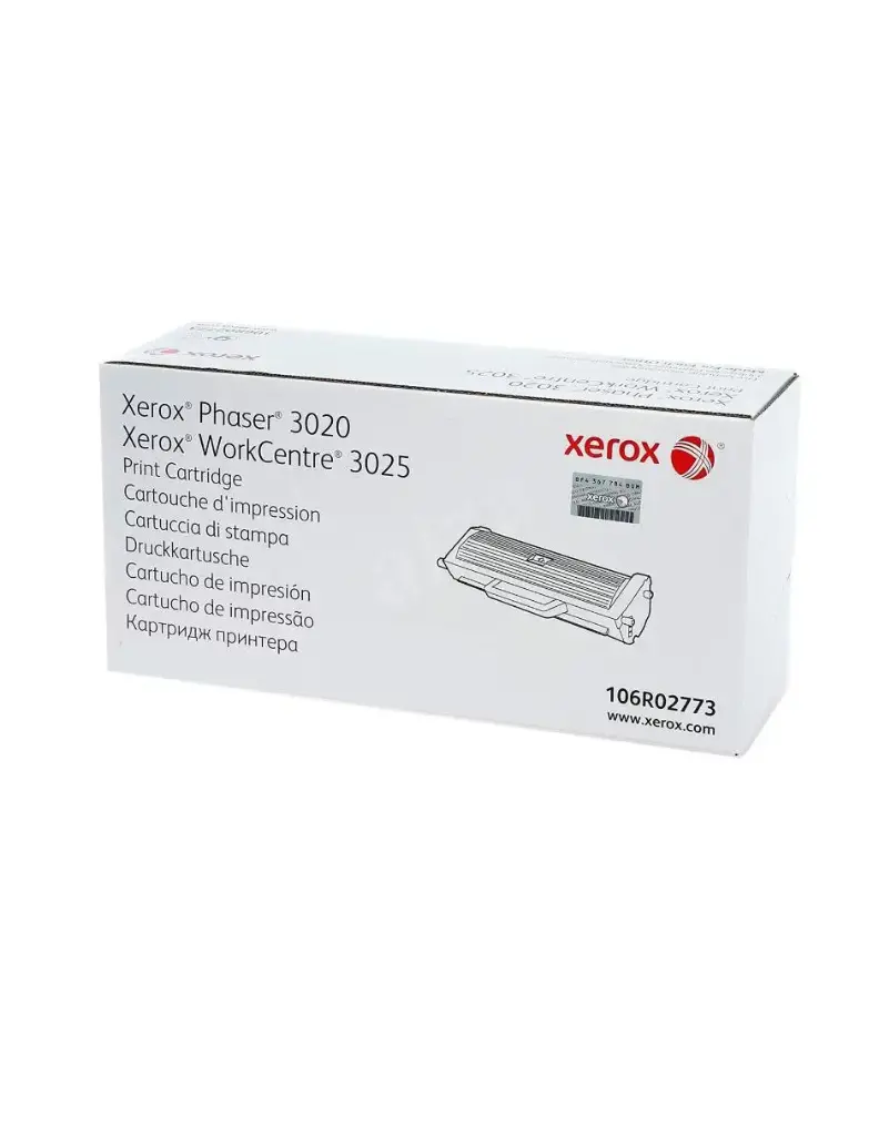 106R02778 Original Negro Toner Xerox Phaser 3052, 3260, WorkCentre 3215, 3225 3,000 Páginas CN-4894 SKU: 106R02778