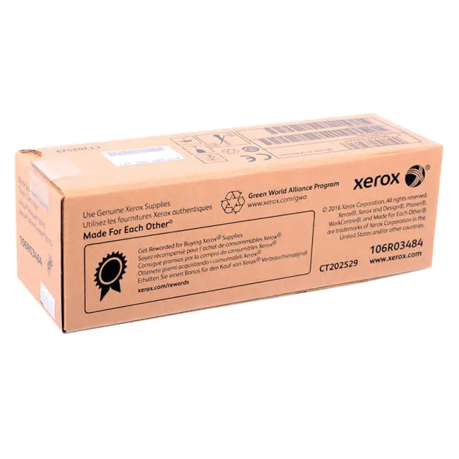 106R03484 Original Negro Toner Xerox Phaser 6510, WorkCentre 6515 2,500 Páginas SKU: 106R03484