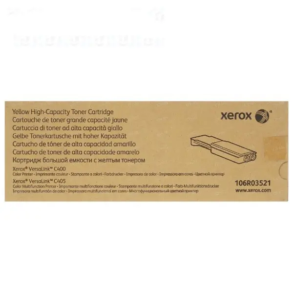 106R03521 Original Amarillo Toner Xerox VersaLink C405 , VersaLink C400 4,800 Páginas SKU: 106R03521