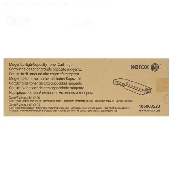 106R03523 Original Magenta Toner Xerox VersaLink C405, VersaLink C400 4,800 Páginas SKU: 106R03523