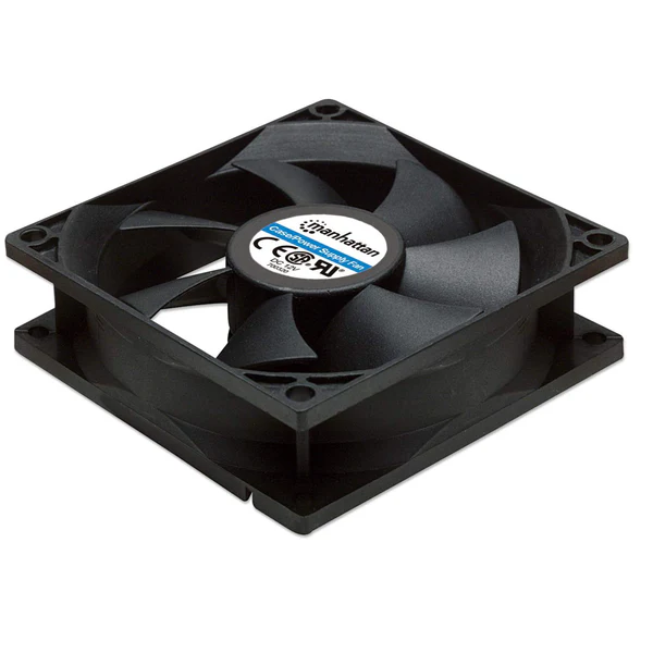 Ventilador Manhattan 4-pin para PC, 80mm, 2500RPM, Negro SKU: 700320