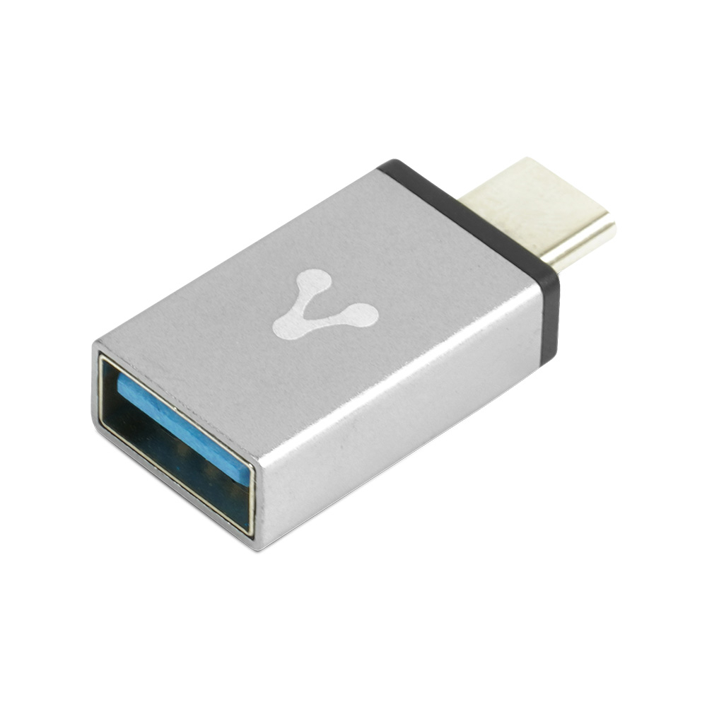 [ADP-101] Vorago Adaptador USB-C Macho - USB 3.0 Hembra, Gris OTG SKU: ADP-101 TIPO C