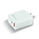 Vorago Cargador de Pared AU-350, 20W, 1x USB-A/1x USB-C, Blanco Tipo C SKU: AU-350-WH