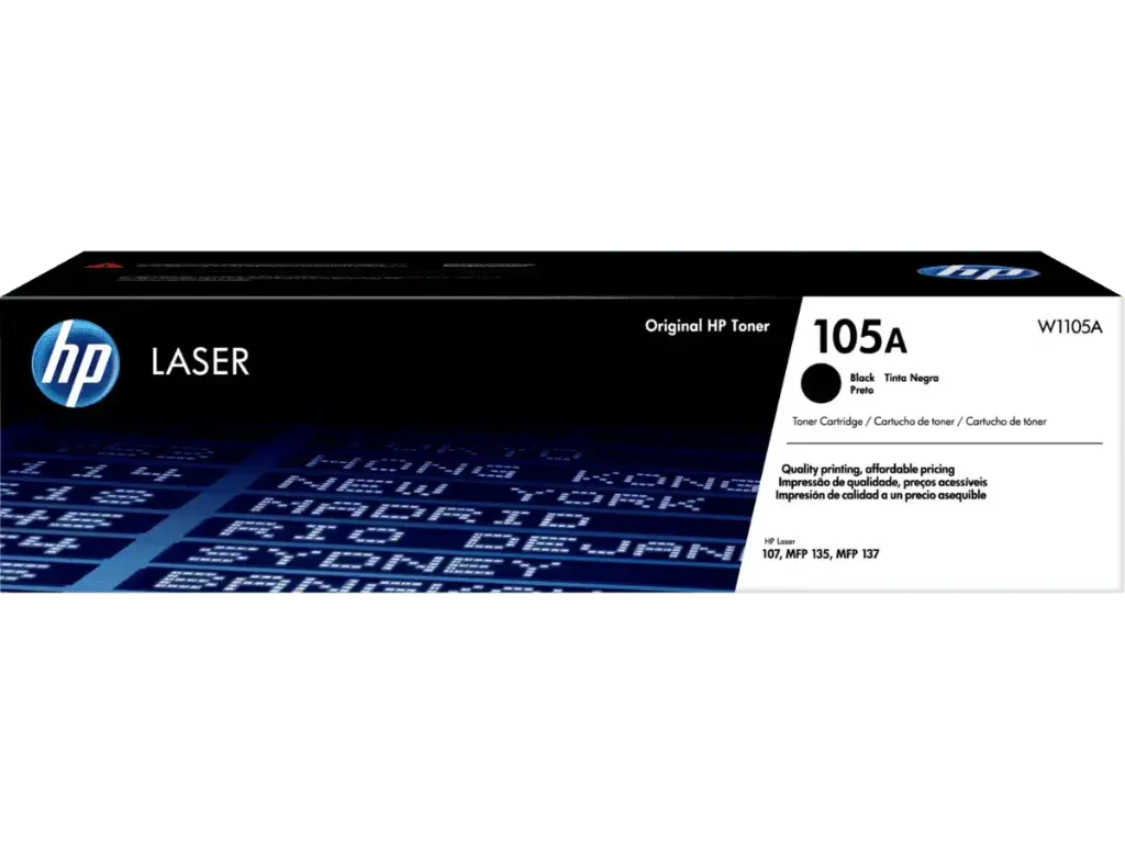 W1105A Original Toner HP 105A/HP105A LaserJet 107A,  MFP M135A, M135W, MFP 137FN 1,000 Páginas SKU: W1105A