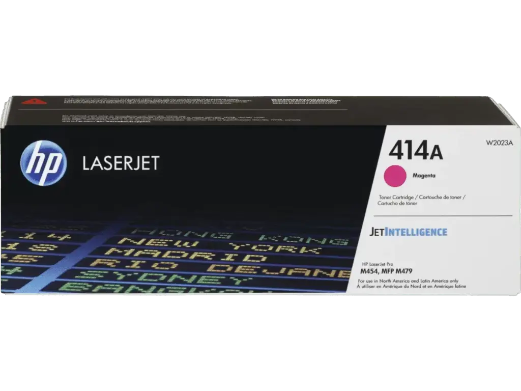 W2023A Magenta Original Toner 414A HP LaserJet Pro Pro M454, MFP M479, HP LJ Ent M455, MFP M480 2,100 Páginas SKU: W2023A