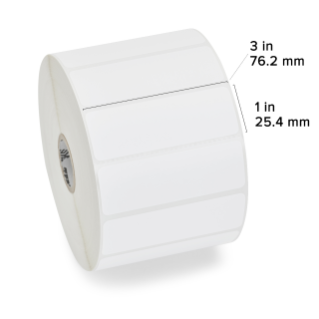 Zebra Rollo de Etiquetas Z-Select 4000T, 3'' x 1'', 2580 Etiquetas, Blanco SKU: 10009528