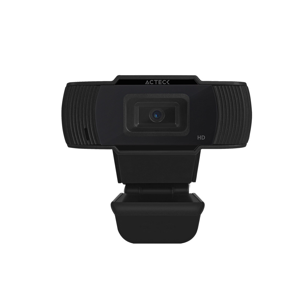 ACTECK Cámara Web con micrófono WM20, 720p, 1MP, USB. Jack 3.5 Color Negro. AC-931250