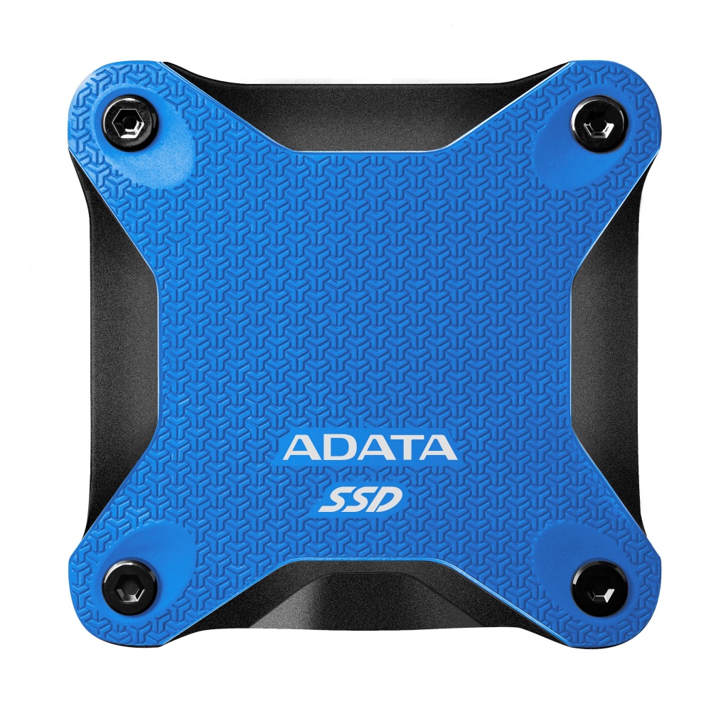 SSD Unidad de Estado Sólido externo ADATA SD600Q de 480GB, USB 3.1. Color Azul. SKU: ASD600Q-480GU31-CBL