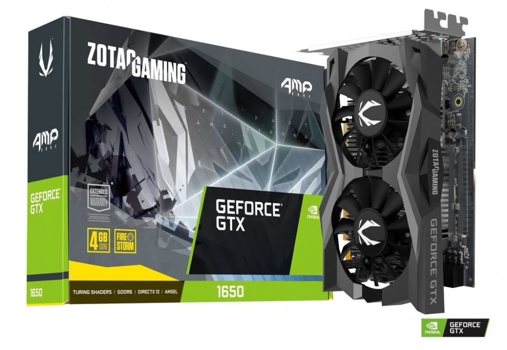 Tarjeta de Video Zotac NVIDIA GeForce GTX 1650 AMP Core, 4GB 128-bit GDDR6, PCI Express 3.0 SKU: ZT-T16520J-10L