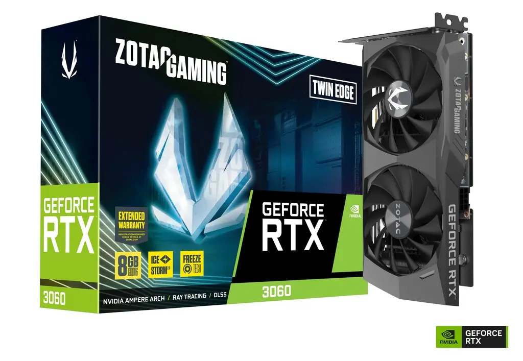 Tarjeta de Video Zotac NVIDIA GeForce RTX 3060 Twin Edge, 8GB 128-Bit GDDR6, PCI Express 4.0 SKU: ZT-A30630E-10M