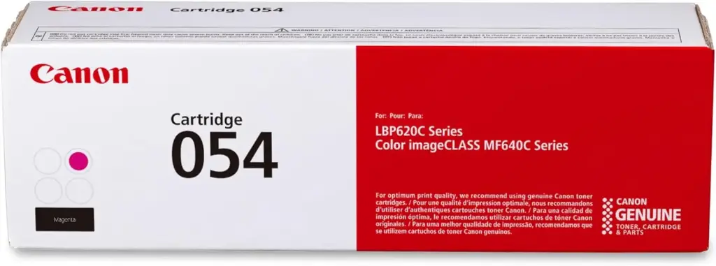 Canon 054 Magenta Original Toner Canon Can-054 LBP620C Series, Color ImageClass MF640C Series 1200 Páginas SKU: 3022C001AA