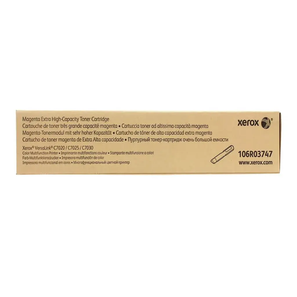 106R03747 Original Tóner Xerox Magenta, VersaLink C7020, VersaLink C7025, VersaLink C7030 CN-4906 11,800 Páginas SKU: 106R03747