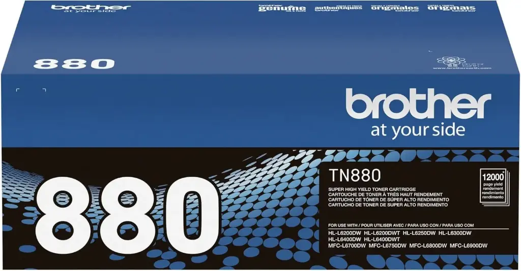TN880 Negro Original Cartucho de Toner Brother TN-880 HL-L6200DW, L6250DW, L6300DW, L6400DW, HL-L6400DWT, MFC-L6700DW, MFC-L6750DW, MFC-L6800DW, MFC-L6900DW, 12,000 Pag. SKU: TN880