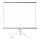 Multimedia Screens Pantalla de Proyección Manual MST-178 100 Pulgadas, Negro/Blanco 100" PANSCR030 1.78Mts x 1.78Mts SKU: MST-178