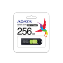 Memoria USB Adata UC300, 256GB, USB C, Lectura 100MB/s, Negro/Verde SKU: ACHO-UC300-256G-RBK/GN