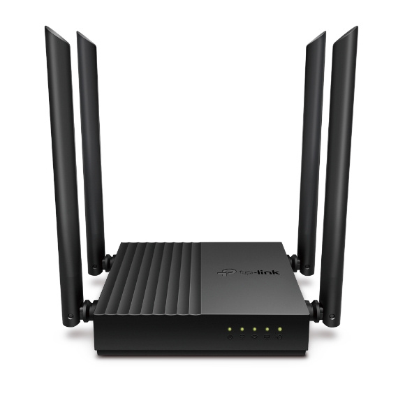 Router TP-Link Gigabit Ethernet de Banda Dual MU-MIMO Firewall ARCHER C64 AC1200, Inalámbrico, 1200Mbit/s, 5x RJ-45, 2.4/5GHz, con 4 Antenas Externas NIC-3861 SKU: ARCHER C64