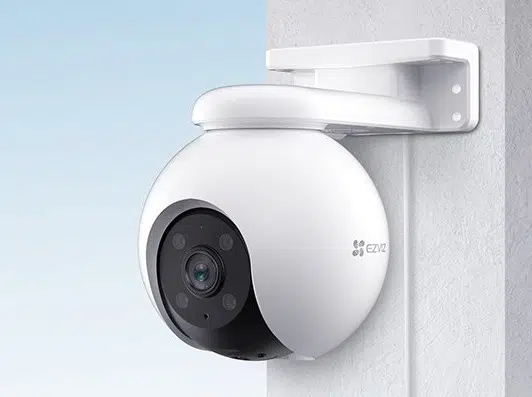 EZVIZ Cámara PT IP 3 MP EZVIZ CS-H8 2K / Wi-Fi / Exterior / Videoanalíticos / Defensa activa / MicroSD hasta 512 GB CS-H8 2K VZ CV-1615 EZH81H3W4 SKU: CS-H8 